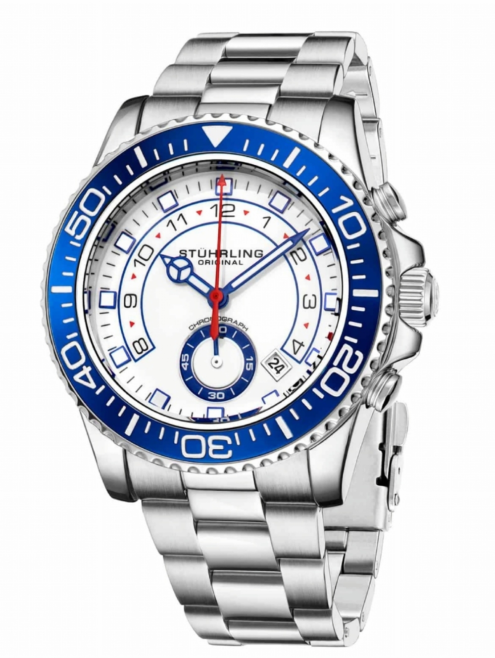 NEW STÜHRLING ORIGINAL BRIGADIER AQUADIVER MEN'S WRIST WATCH MODEL 3966.2